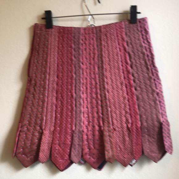 Handmade pink skirt made of ties. Collector’s Item - Picture 5 of 8